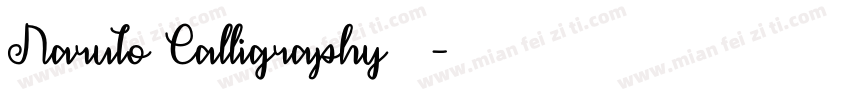 Naruto Calligraphy 字体字体转换